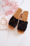 Lekkie Damskie Klapki Czarne Polly