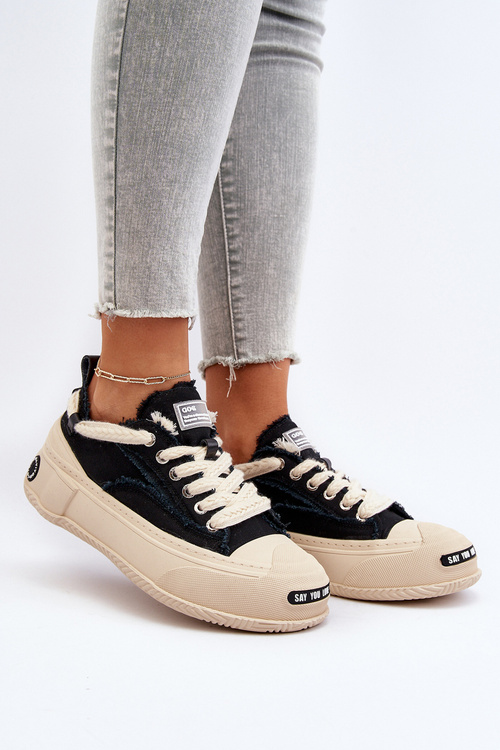 Damskie Sneakersy GOE NN2N4061 Czarne