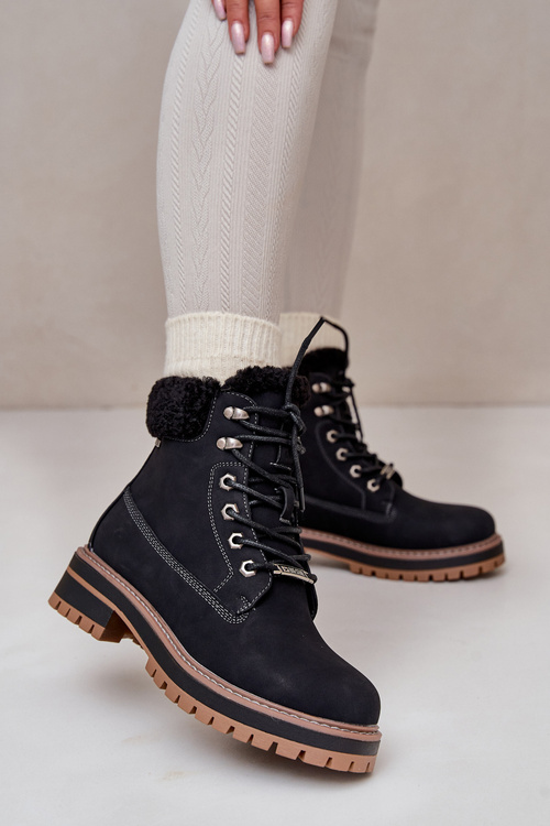 Ocieplane Trapery Damskie Big Star OO274A287 Czarne