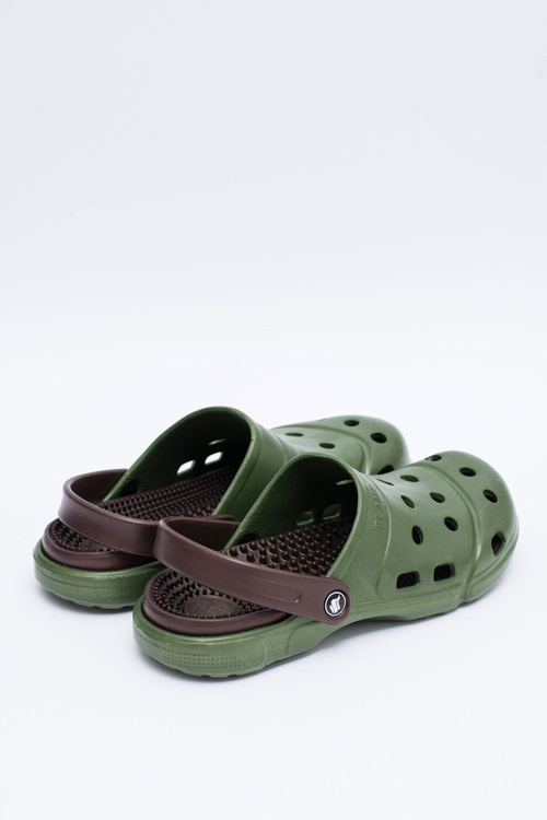 Męskie Klapki Ogrodowe Kroksy EVA Zielone