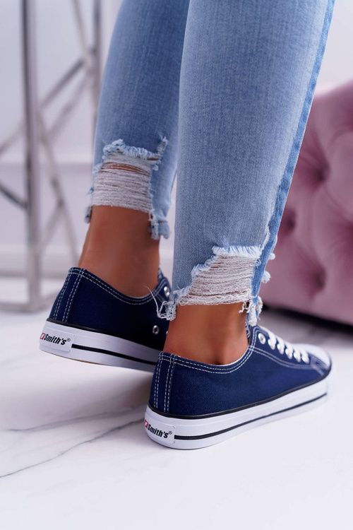 Trampki Damskie Niskie Smith's Granatowe