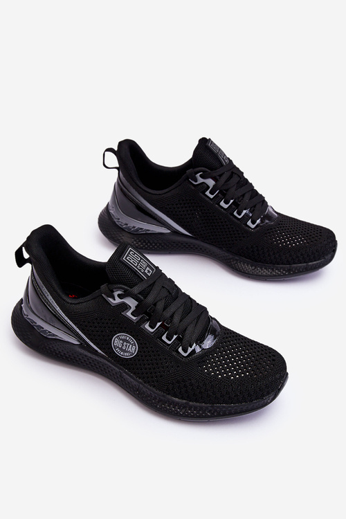 Męskie Wygodne Sneakersy Memory Foam Big Star LL174103 Czarne