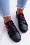 Trampki Damskie Big Star Czarne z Sercem EE274256