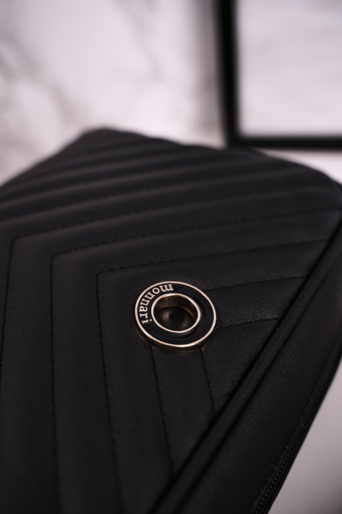 Torebka Listonoszka MONNARI BAG0202-020 Pikowana Czarna