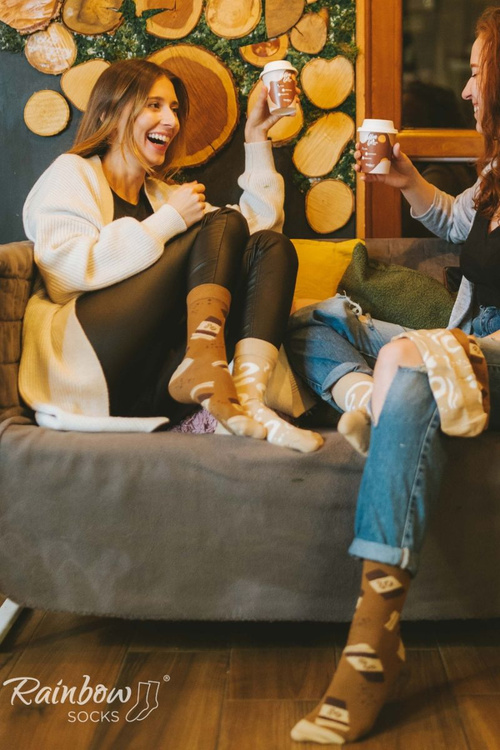 Skarpetki Rainbow Socks Caffe Latte 1 Para