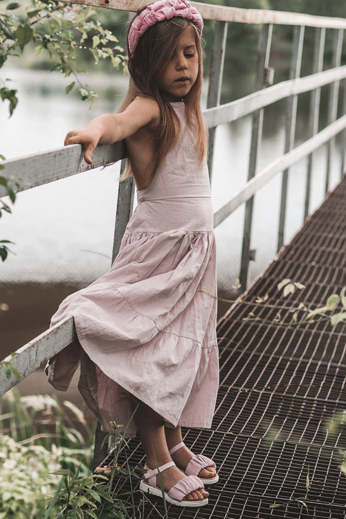 Dziecięce Sandały Na Rzep Fioletowe Aimy