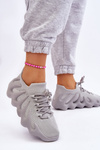 Damskie Wsuwane Sneakersy Szare Myles