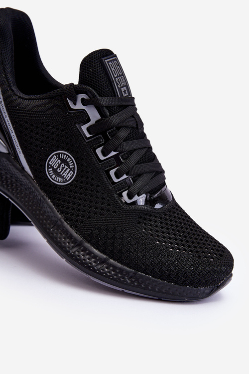 Męskie Wygodne Sneakersy Memory Foam Big Star LL174103 Czarne