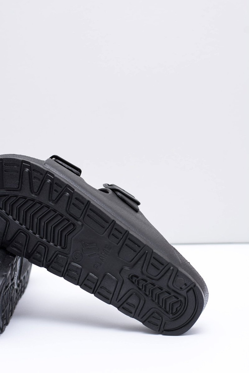 Męskie Czarne Ogrodowe Lekkie Klapki