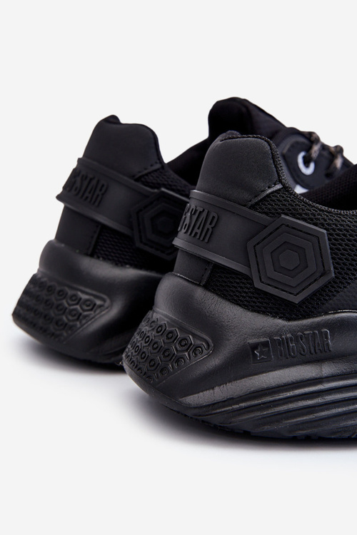 Męskie Lekkie Sneakersy Memory Foam System Big Star LL174150 Czarne