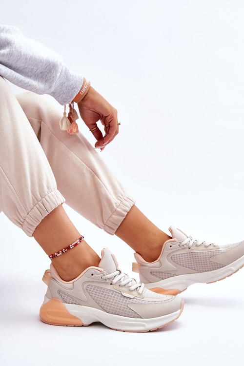 Wygodne Buty Sportowe Memory Foam System Big Star LL274336 Beżowe