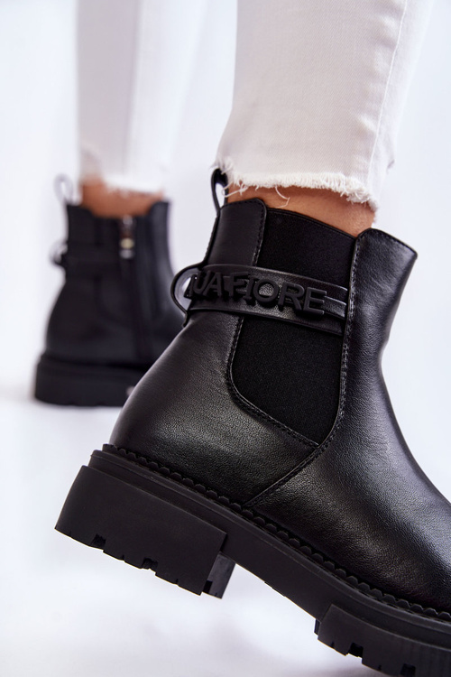 Damskie Botki La.Fi 250005B-PU Czarne