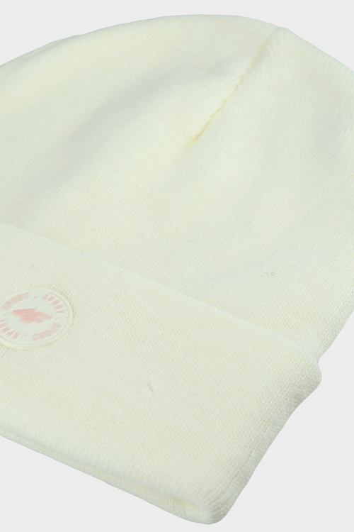 Dziecięca Czapka Zimowa 4F 4FJWAW24ACAPU444-12S Kremowa