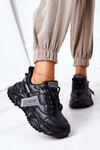 Damskie Sportowe Buty Sneakersy Big Star GG274215 Czarno-Szare