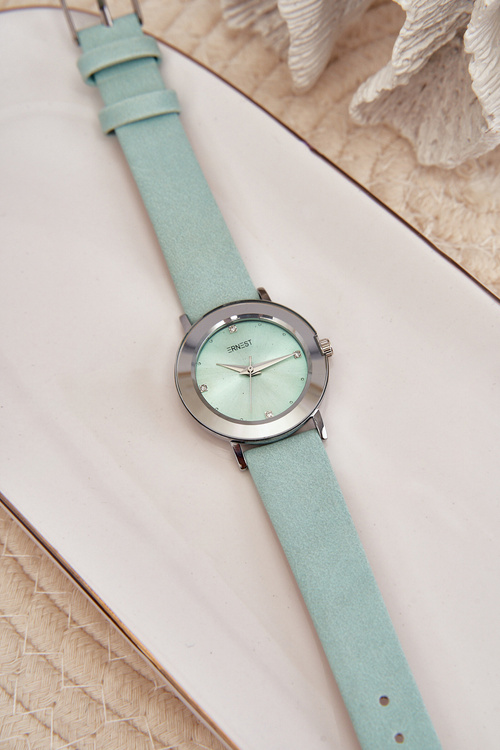 Zegarek Damski Z Miętowym Paskiem Ernest E62035L