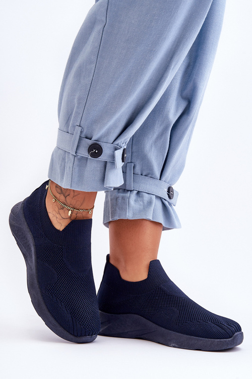 Damskie Wsuwane Buty Sportowe Granatowe Claris