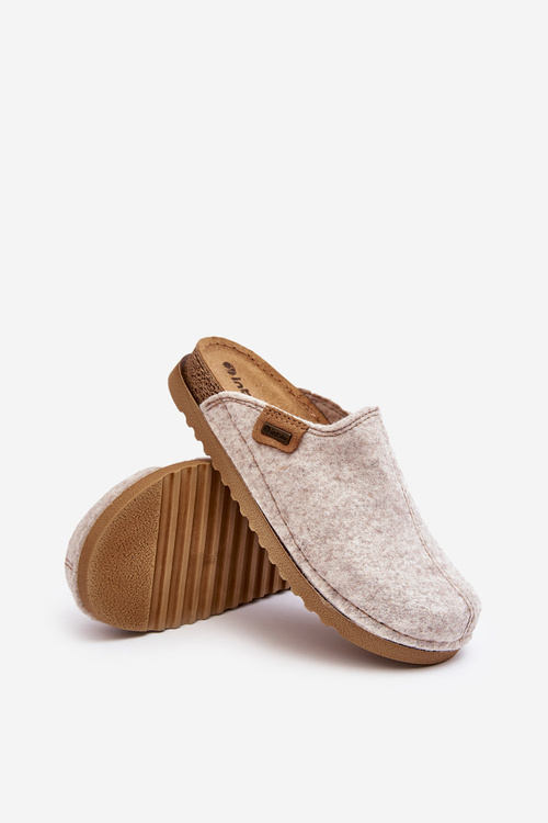 Damskie Obuwie Domowe Kapcie Inblu DJ000010 Jasnobeżowe