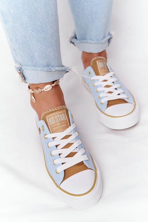 Klasyczne Damskie Trampki BIG STAR HH274457 Niebieskie