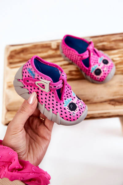 Buty Papcie Befado Truskawki 110P455 Różowe