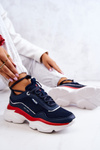 Damskie Buty Sportowe Big Star JJ274A117 Granatowe