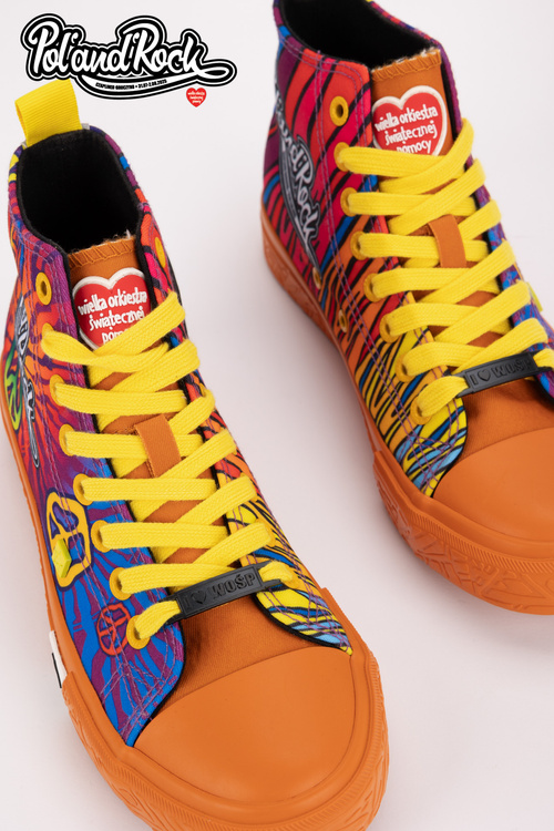 Trampki Pol'and'Rock Festival X Big Star SS174502 Pomarańczowe