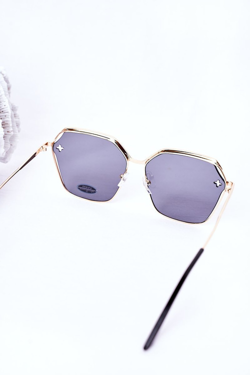 Geometryczne Okulary Przeciwsłoneczne Szare