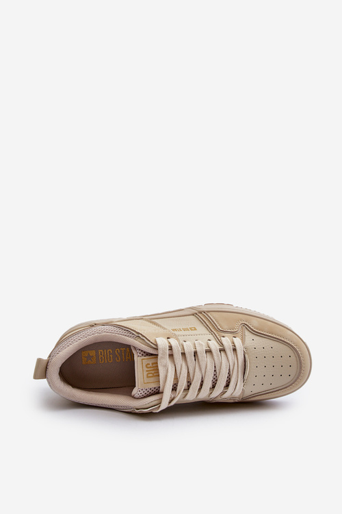 Sneakersy Męskie Big Star NN174095 Beżowe