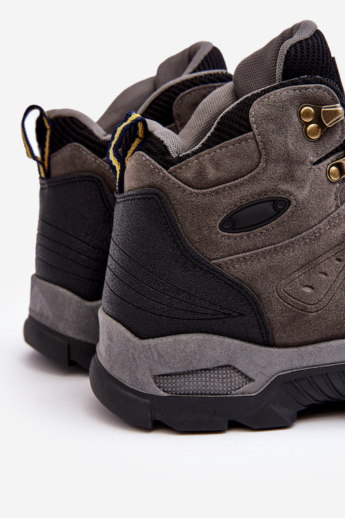 Buty Trekkingowe Trapery Męskie Szare Fontanoe