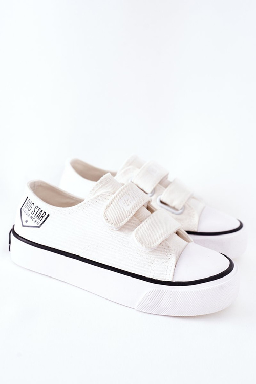 Dziecięce Trampki Na Rzepy Big Star FF374061 Białe