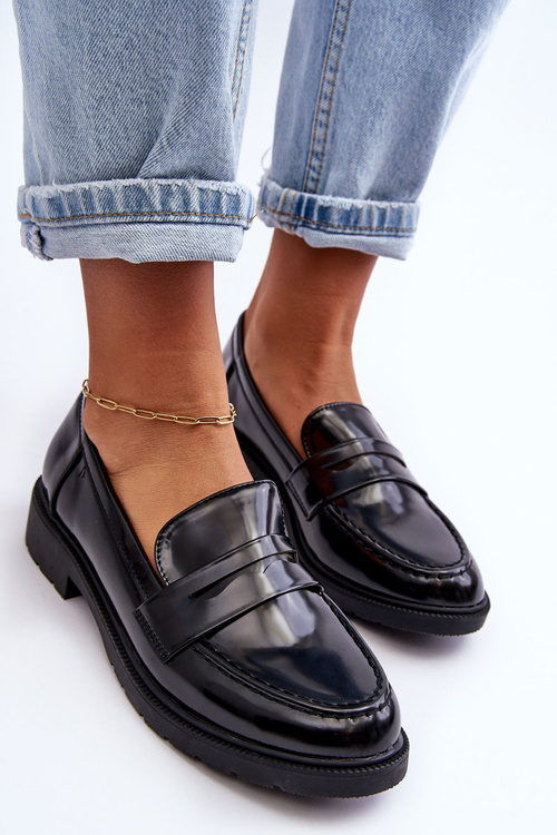 Klasyczne Damskie Mokasyny Czarne Faradays