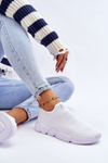 Damskie Sportowe Buty Slip-on Big Star DD274460 Białe