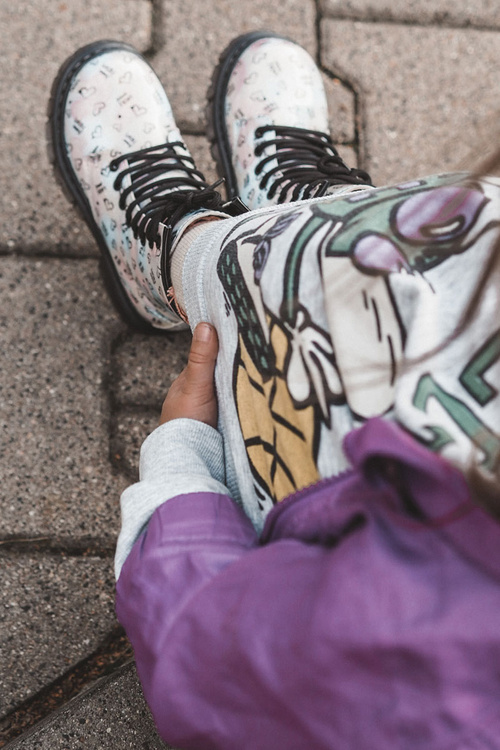 Dziecięce Botki Brokatowe We Wzory Wielokolorowe Reggie