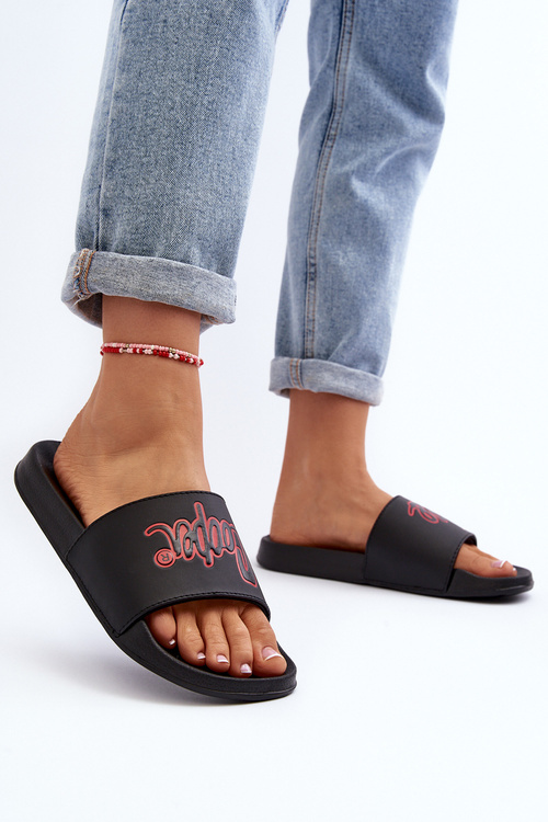 Damskie Klapki Lee Cooper LCW-24-42-2483L Czarne