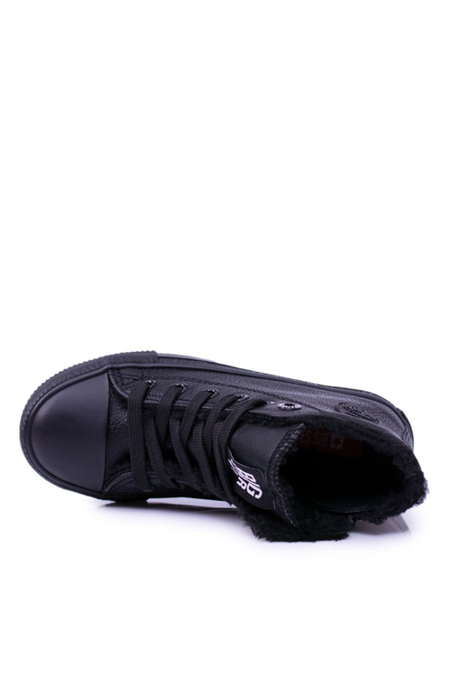 Big Star Dziecięce Wysokie Czarne Trampki Sneakersy BB374141