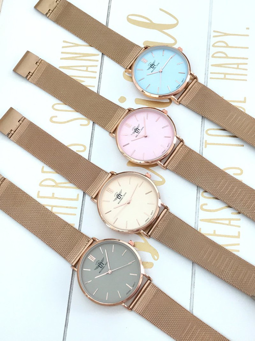 Damski Zegarek Michael John Florence Błękitna Tarcza 40mm