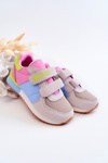 Dziecięce Sportowe Buty Memory Foam Big Star JJ374252 Różowo-Niebieskie