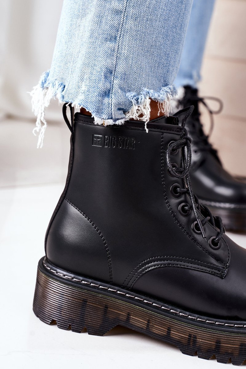 Damskie Ocieplane Workery Big Star II274110 Czarne