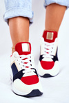Damskie Sneakersy Sportowe Czerwone Sparks