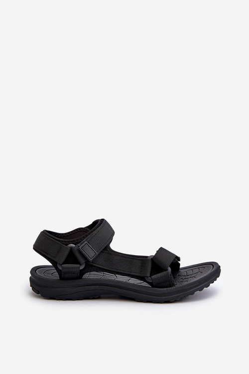 Lekkie Sportowe Sandały Damskie Czarne Lumeria