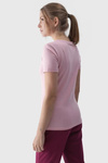 Damski T-Shirt Z Nadrukiem 4F 4FWMM00TTSHF1846-56S Różowy