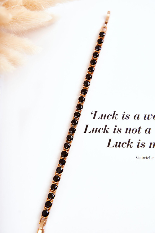 Elegancka Bransoletka Na Zatrzask Czarno-Złota