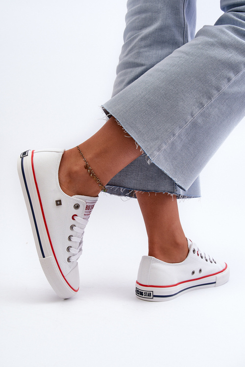 Trampki Damskie Big Star NN274656 HI-POLY SYSTEM Białe