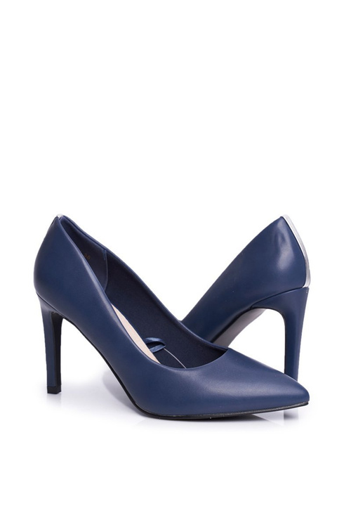 Szpilki Damskie Klasyczne Granatowe Marinne