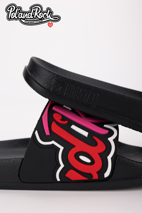 Klapki Pol'and'Rock Festival X Big Star SS174508 Czarne