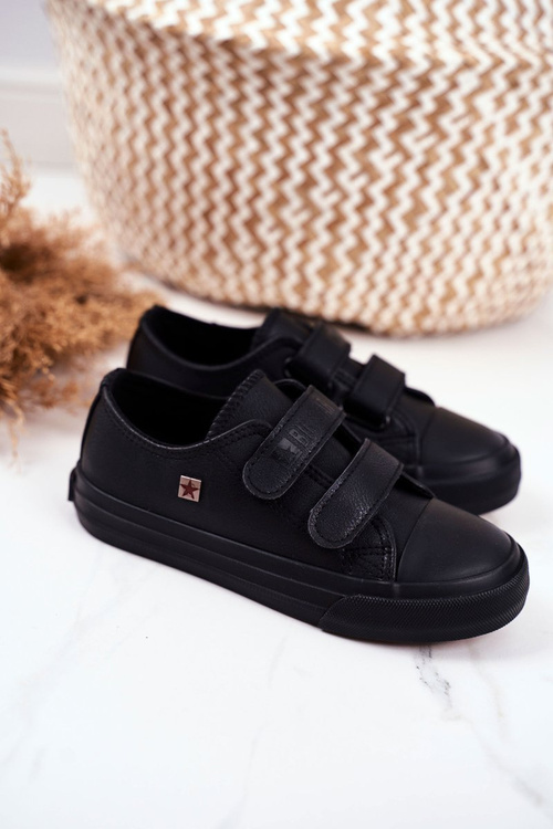 Trampki Dziecięce Big Star Na Rzepy Czarne GG374009