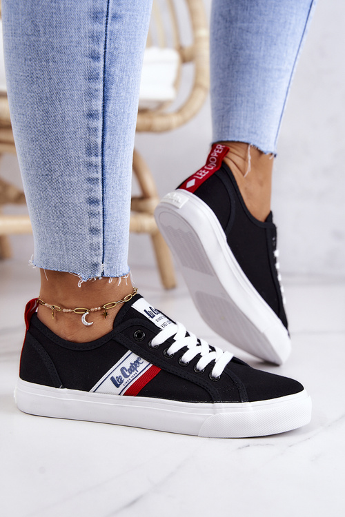 Tenisówki Trampki Lee Cooper LCW-22-31-0832L Czarne