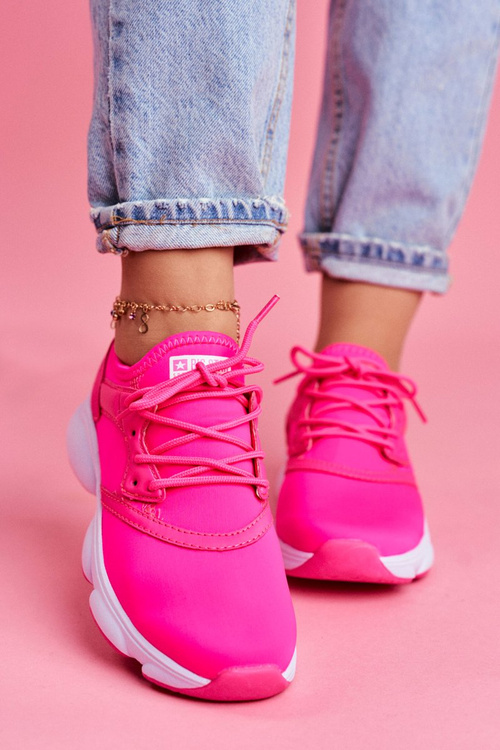 Damskie Sportowe Buty Memory Foam Big Star FF274931 Różowe