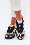 Sneakersy Damskie Daniel Lopez Just Dare SS2D4015 Zebra Beżowe
