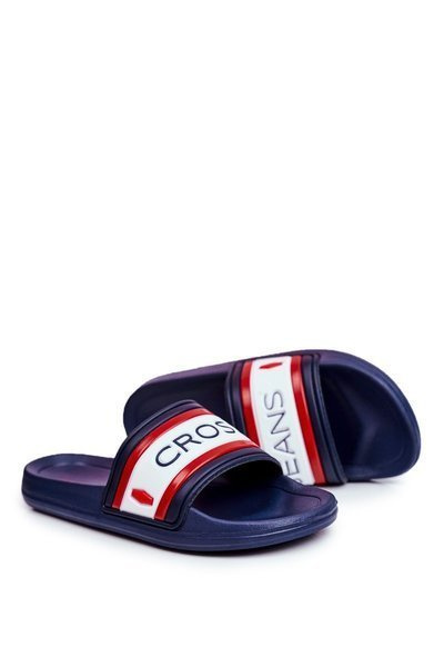 Klapki Męskie Cross Jeans Granatowe FF1R4092