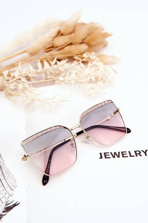 Duże Okulary Przeciwsłoneczne Prius V303 Gradient Zielono-Różowy